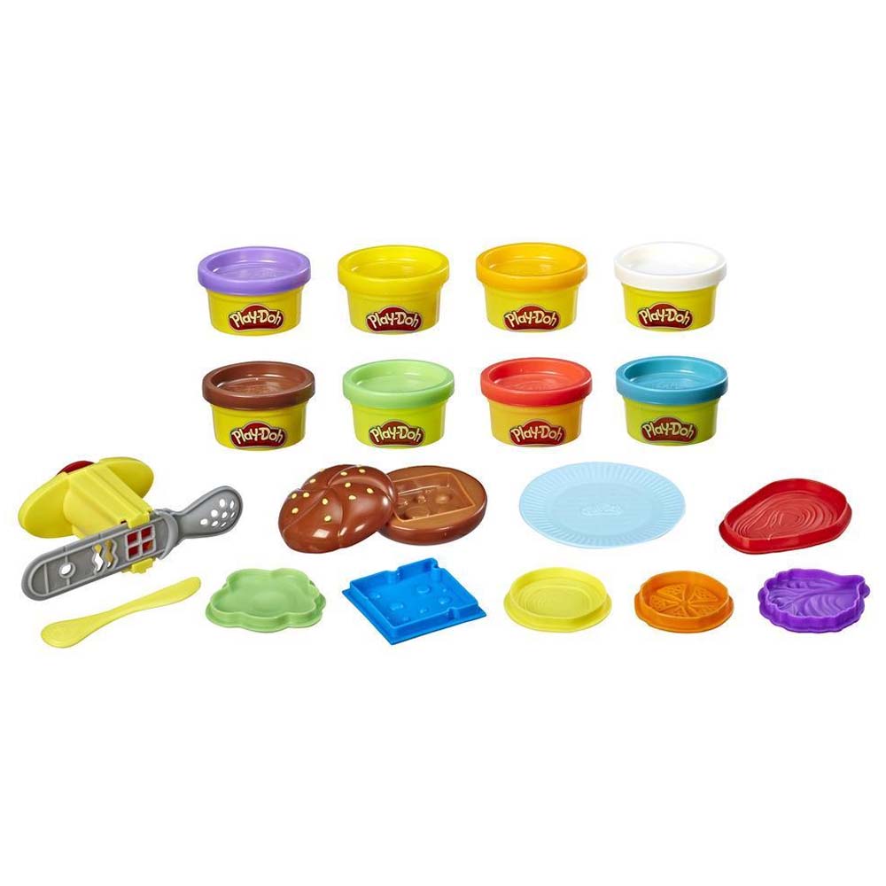 Hasbro Play-Doh Kitchen Creations Silly Snacks Burgers n Fries Set (E5112/E5472)