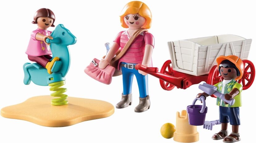 Playmobil  City Life Νηπιαγωγός με παιδάκια και καροτσάκι (71258)