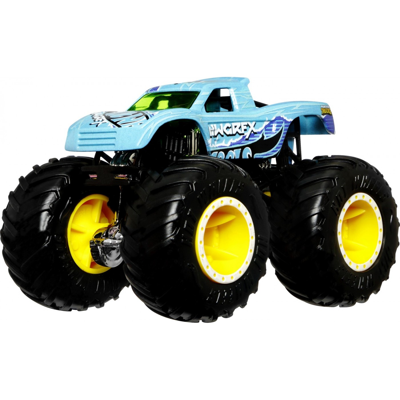 Mattel Hot Wheels Οχήματα Monster Trucks Χρωμοκεραυνοί Podium Grasher (HGX06/HGX08)