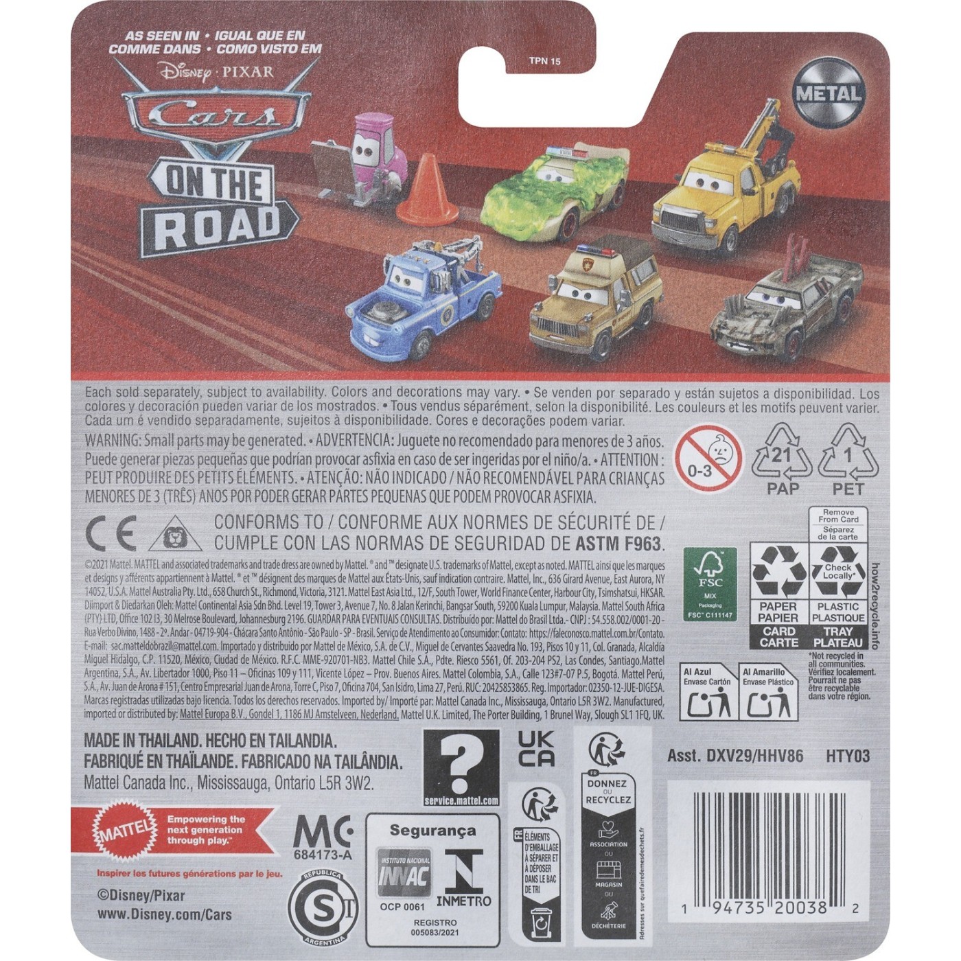 Mattel Cars Αυτοκινητάκι Die-Cast – Van Campbel (DXV29/HTY03)