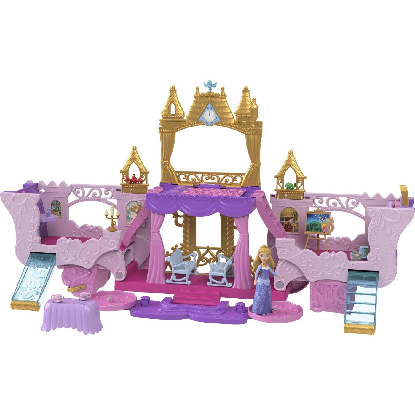 Mattel Disney Princess - Άμαξα - Καστράκι 2 Σε 1 (HWX17)