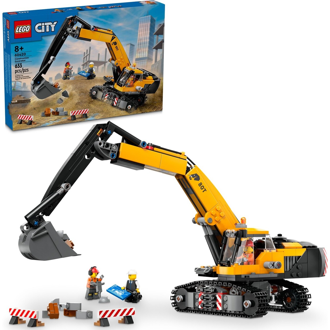 Lego City Yellow Construction Excavator (60420)