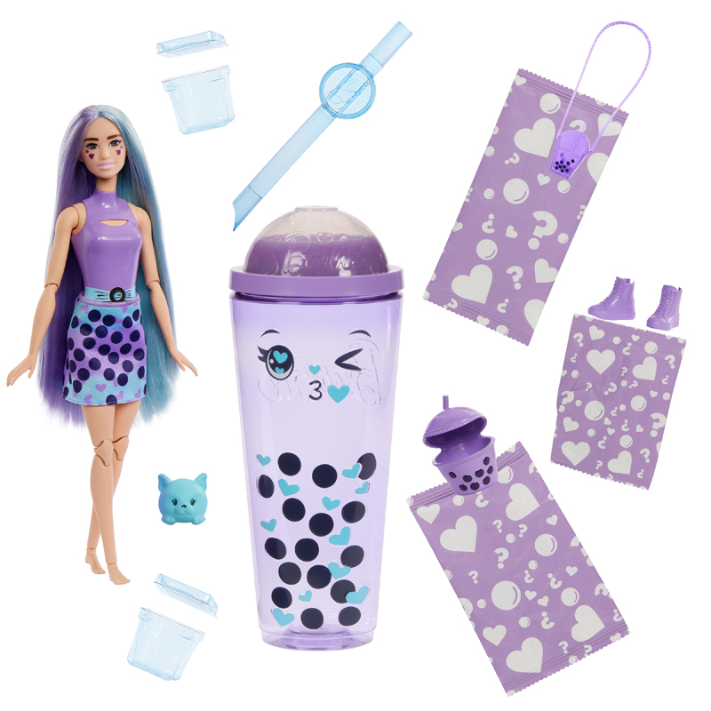 Mattel Barbie Pop Reveal Bubble Tea Purple - Ροφήμα Taro (HTJ19)