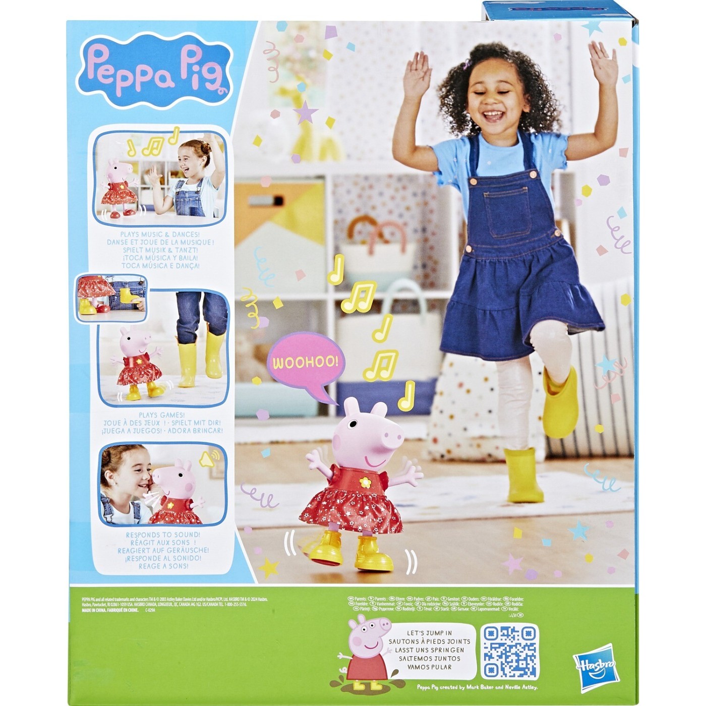 Hasbro Peppa Pig Peppas Muddy Puddles Party Musical Dancing Διαδραστική Κούκλα (F8873)