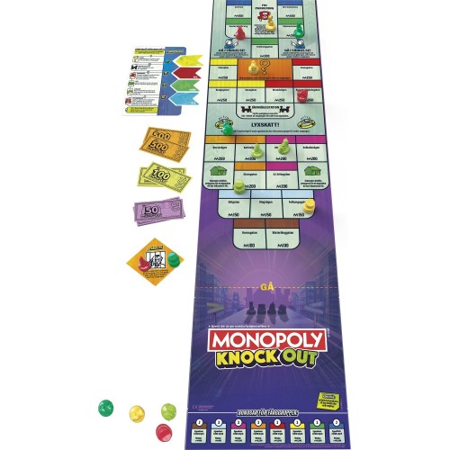 Hasbro Monopoly Knockout Οικογενειακό Επιτραπέζιο Παιχνίδι (F8995)