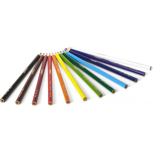 Crayola 12 Coloured Χρωματιστές Ξυλομπογιές (3620)