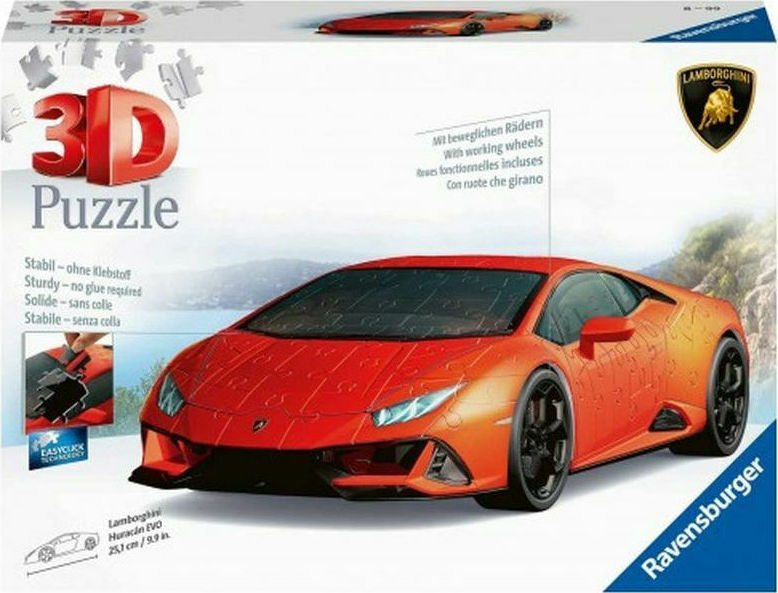 3D Puzzle 108 Τεμάχια Lamborghini Huracan Ηλικία Καταλληλότητας 10 + Ετών