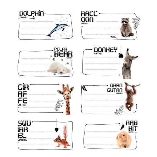 A&G Paper Ετικέτες Σχολικές 16 Τεμ. Cutie Animals (36354)