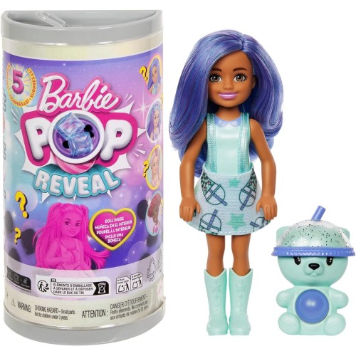 Barbie Chelsea Pop Reveal Bubble Tea Doll (HRK63)