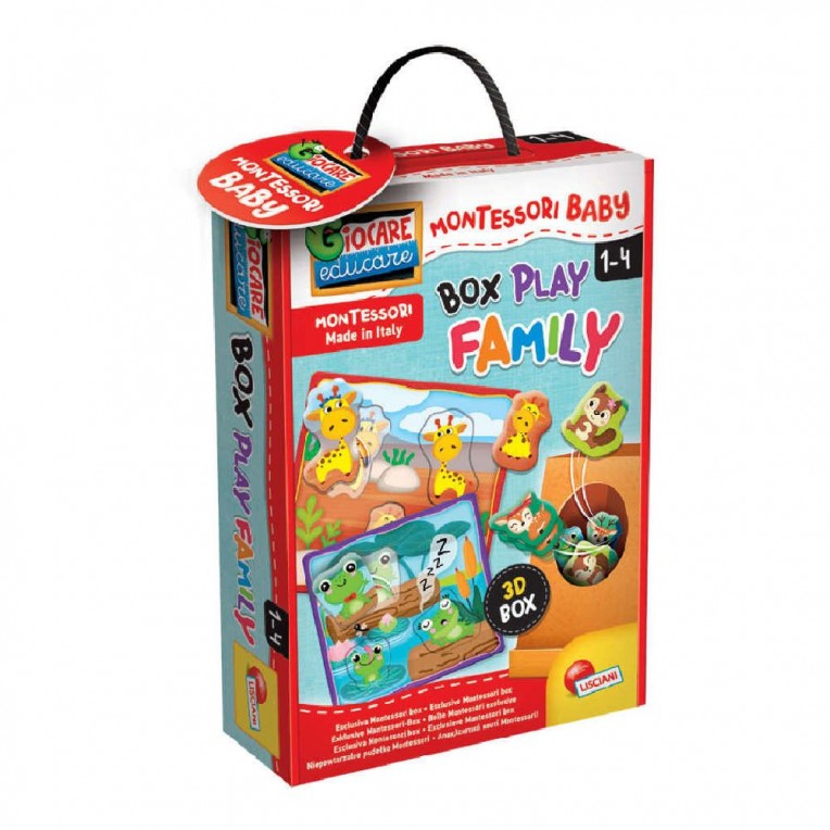 Εκπαιδευτικό Montessori Baby Box Οικογένεια Ζώων (92727)