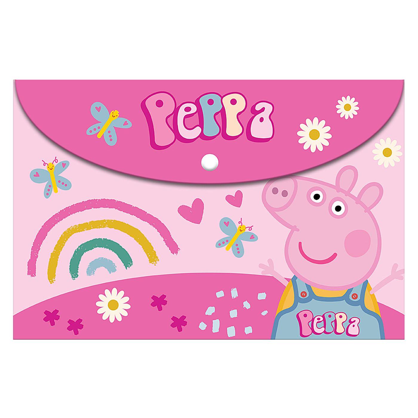 Φάκελος Κουμπί A4 Peppa Pig