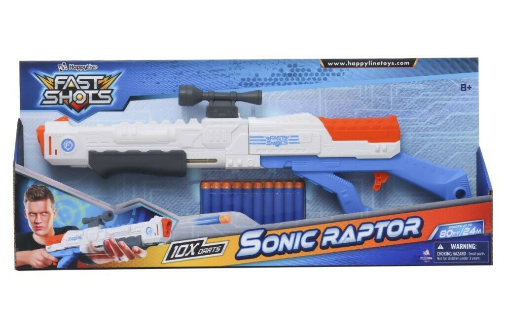 Fast Shots Sonic Raptor With 1 Foam Darts (590070)