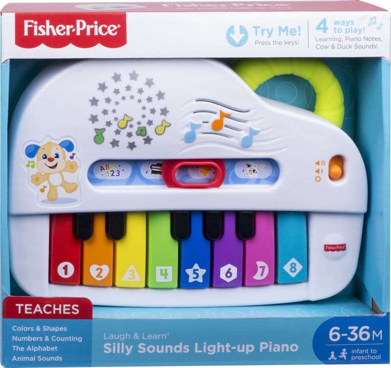 Fisher Price Laugh & Learn Εκπαιδευτικό Πιάνο Με Φώτα