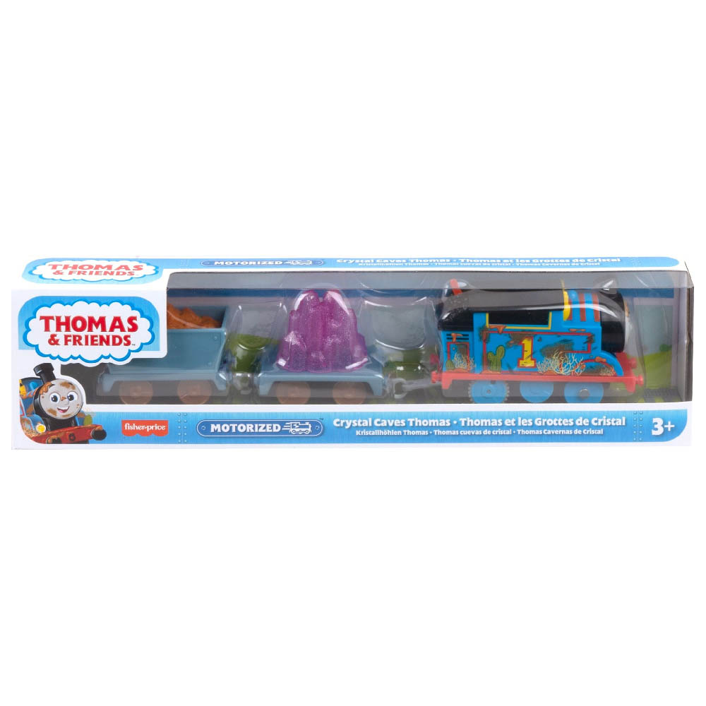 Fisher-Price Thomas & Friends Μηχανοκίνητο Τρένο Με 2 Βαγόνια – Crystal Caves Thomas (HFX97/HJV43)
