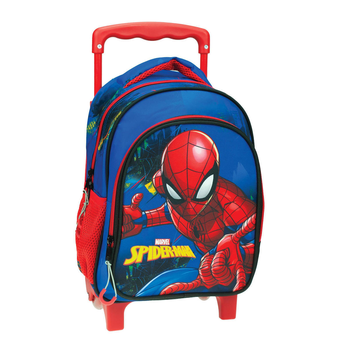 Gim Σχολική Τσάντα Τρόλεϊ Νηπιαγωγείου Spiderman Blue Net (337-04072)