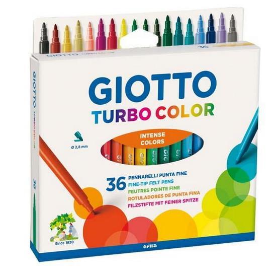 Giotto Turbo Color Blister Μαρκαδόροι Λεπτοί 36τεμ (000114535)