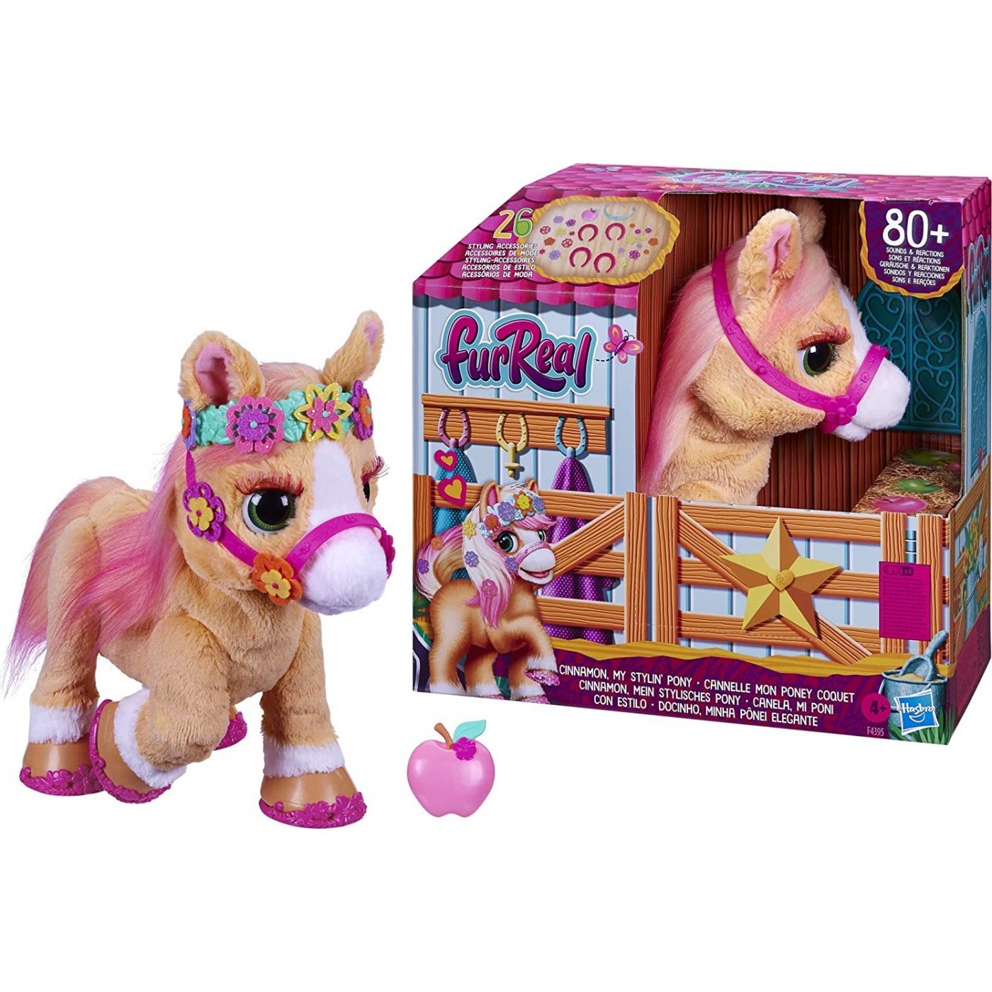 Hasbro Furreal Friends Cinnamon, My Stylin Pony Toy 35-Cm Electronic Pet (F4395)