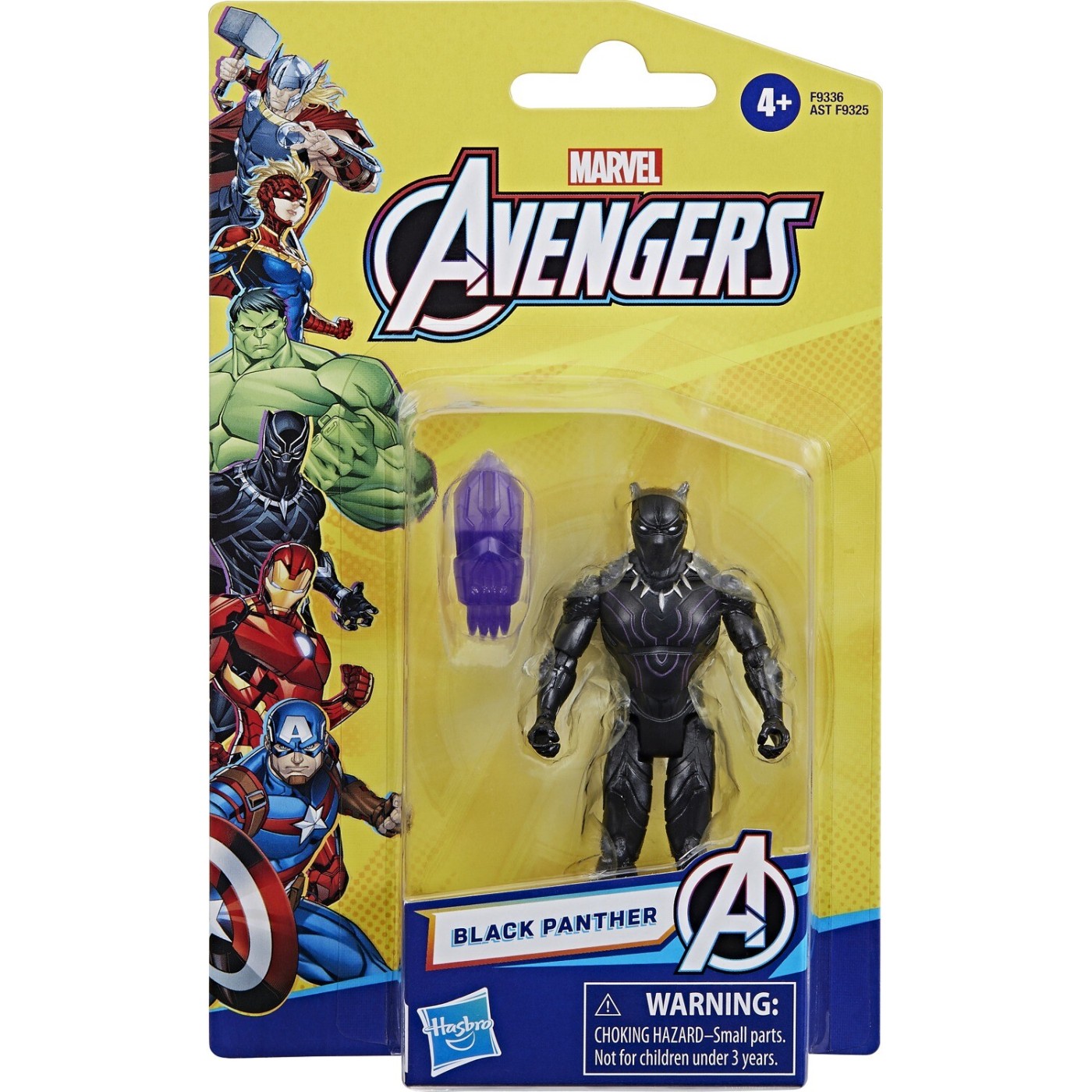 Hasbro Marvel Avengers Black Panther Φιγούρα 10cm (F9325/F9336)
