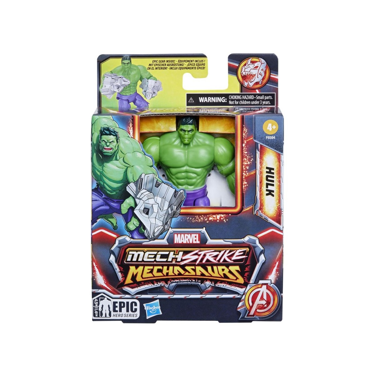 Hasbro Marvel Mech Strike - Hulk Φιγούρα 10εκ (F6594)