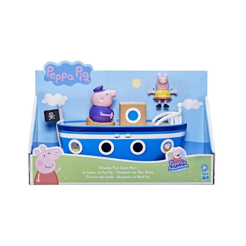 Hasbro Παιχνίδι Μινιατούρα Peppa Pig Grandpa Pig’s Cabin Boat (F36315L0)