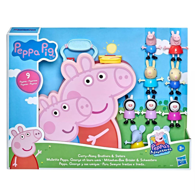Hasbro Peppa Pig Carry-Along Brothers & Sisters Φιγούρες (F2173)