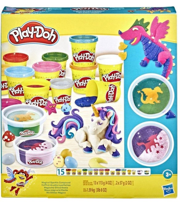 Hasbro Πλαστελίνη Play-doh Σετ Δημιουργίας Magical Sparkle Pack (F3612)