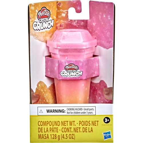 Hasbro Play-Doh Crystal Crunch Single Can Ροζ Πορτοκαλί (F4701/F5162)
