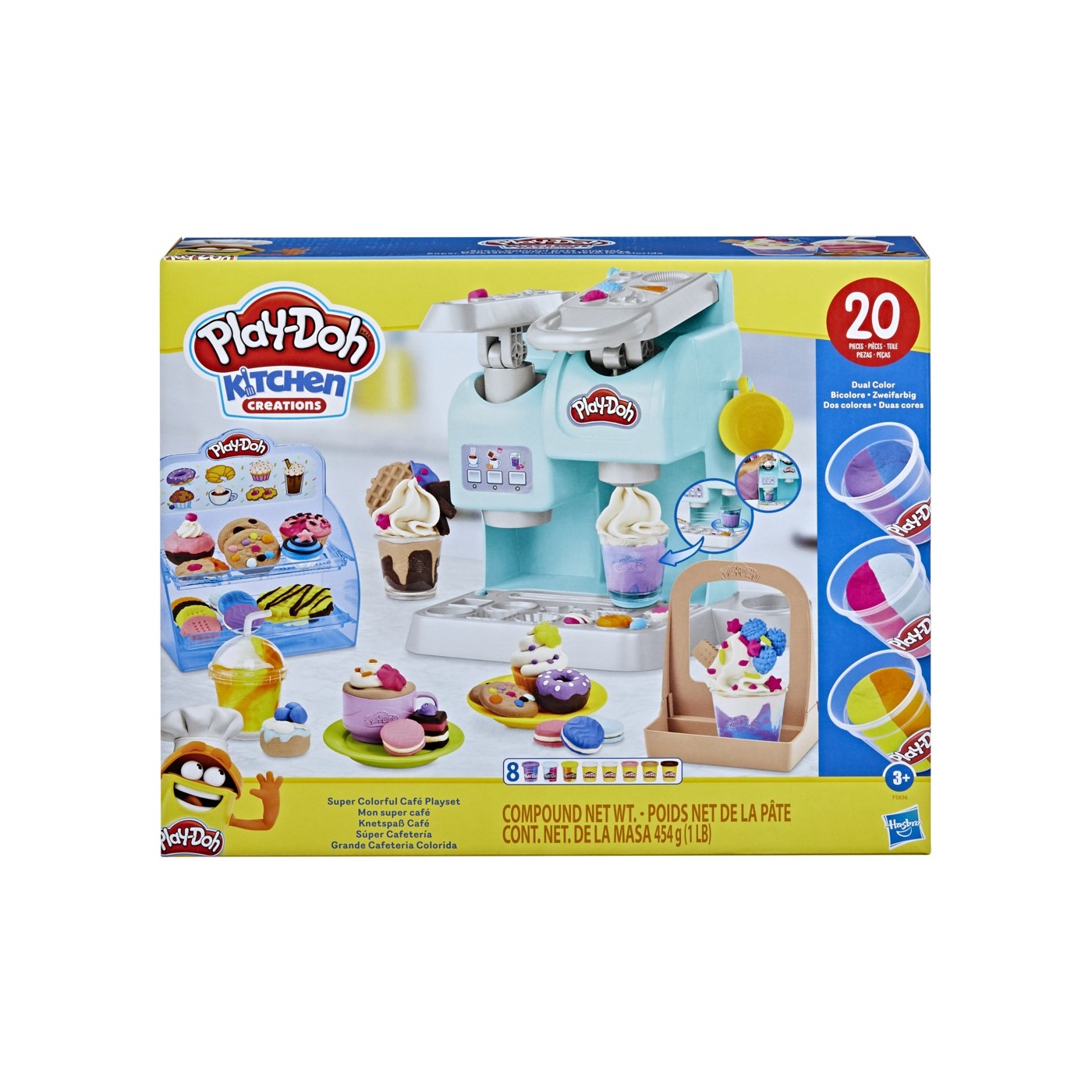 Hasbro Play-Doh Kitchen Creations Super Colourful Cafe Play Food Coffee (F5836)