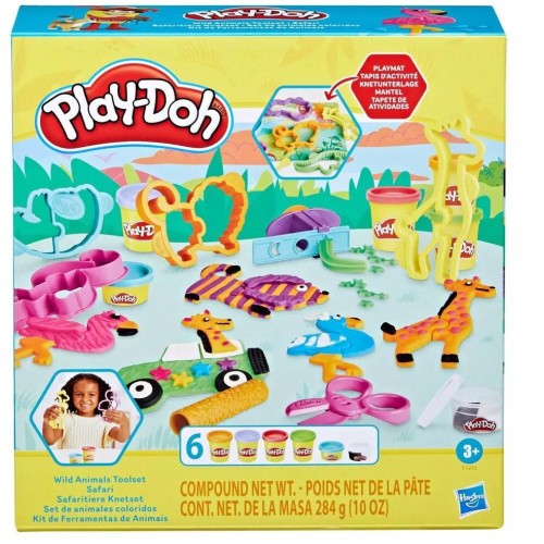 Hasbro Play-Doh Wild Animals Toolset (F7213)