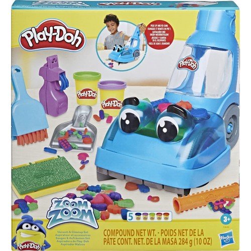 Hasbro Play-Doh Zoom Vacuum And Clean-Up Toy With 5 Colours (F3642)