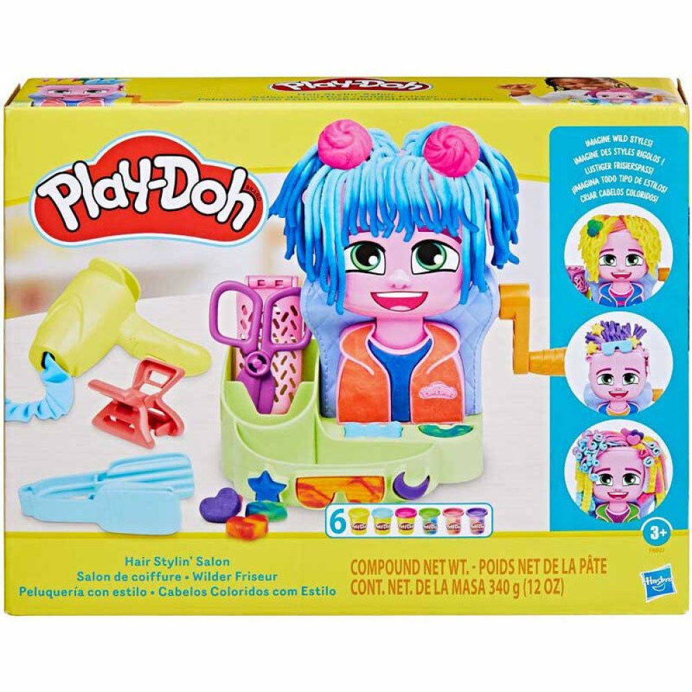 Hasbro Playdoh Hair Stylin Salon Σετ (F8807)