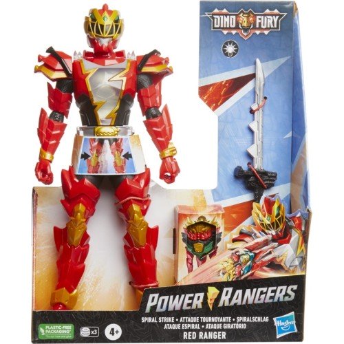 Hasbro Power Rangers Dino Fury Spiral Strike Red Ranger (F5718)
