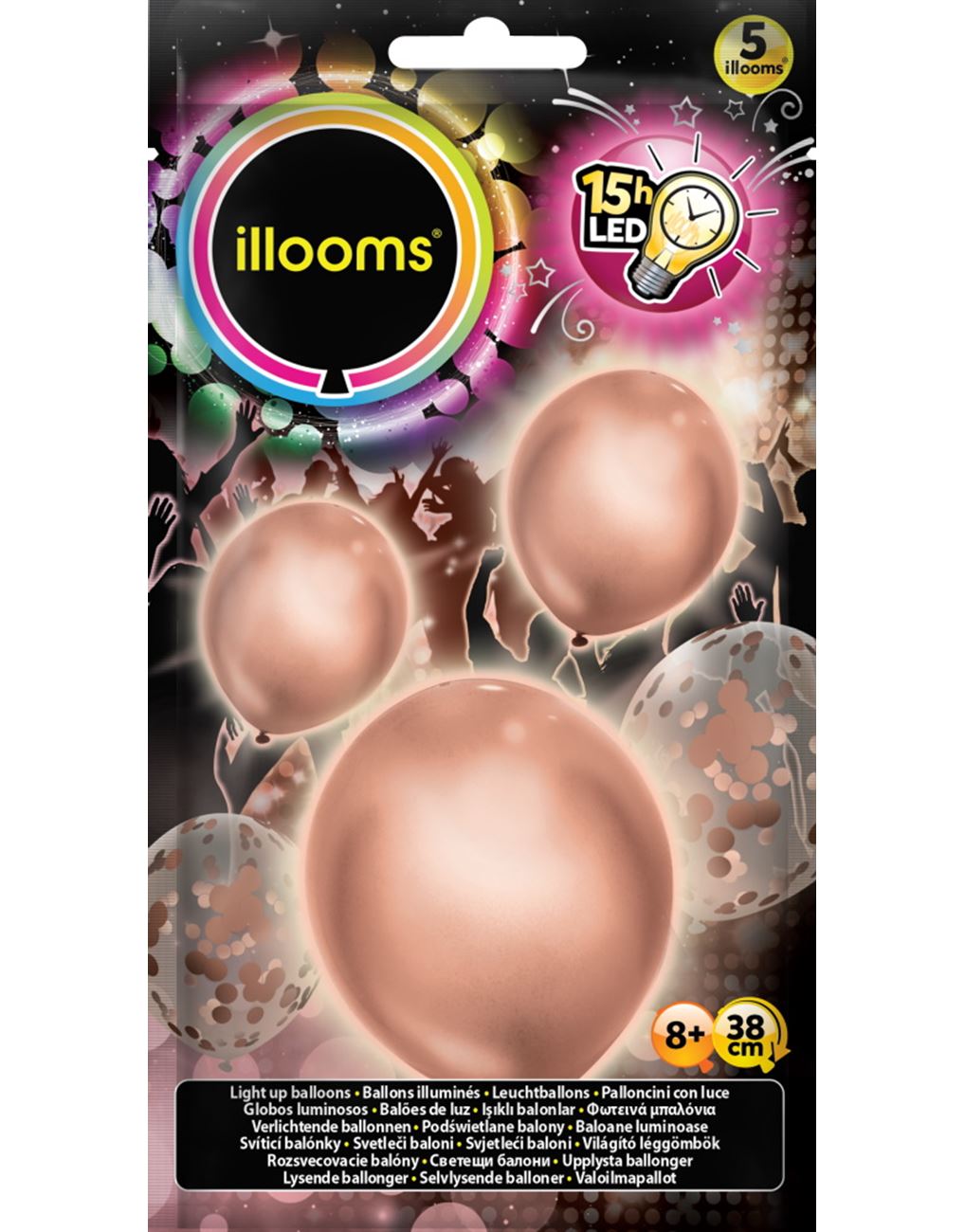 Illooms Confetti Rose Gold 5 Pack (LLM20000)