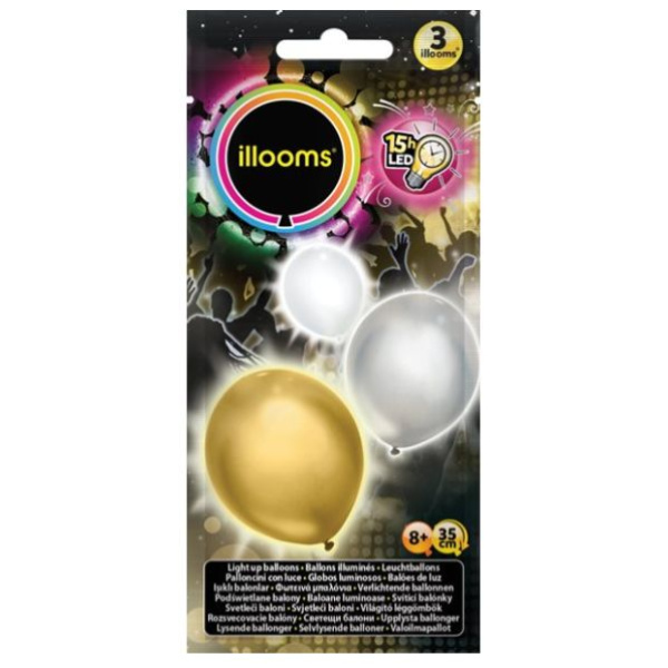 Illooms Gold Silver White 3 Pack (LLM21000)