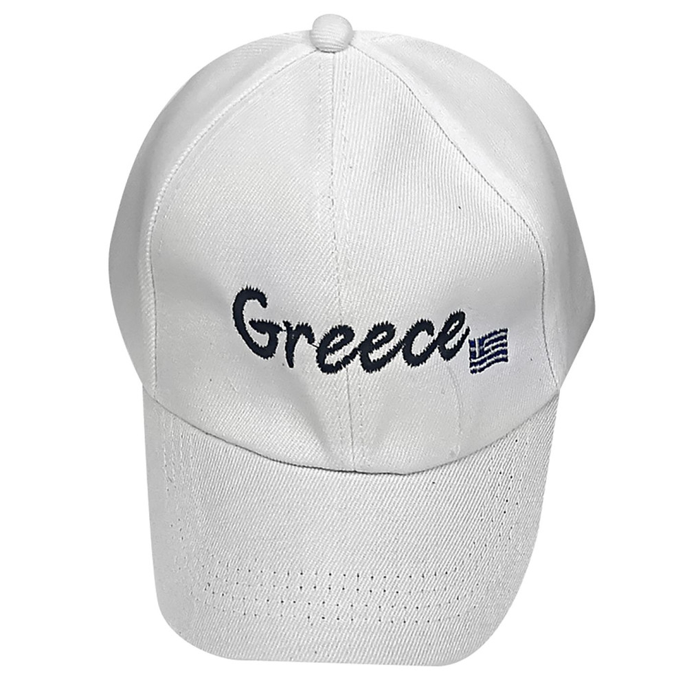 Καπέλο Τζόκεϋ Greece Ανδρικό Άσπρο (42-2371-ΑΣΠΡΟ)