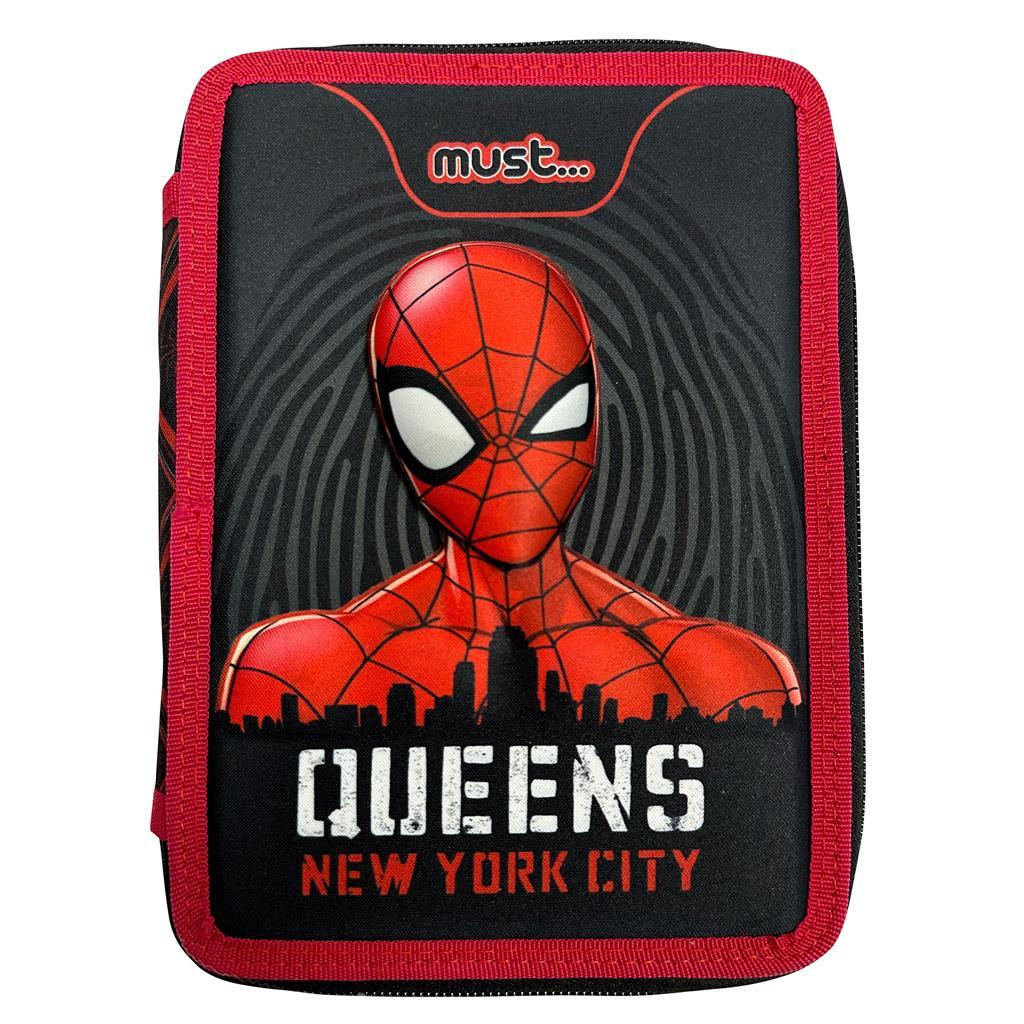 Κασετίνα Διπλή Γεμάτη Must Spiderman Queens New York City 15x21x5εκ (000508118)