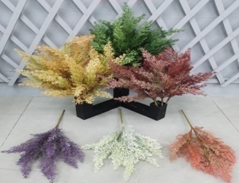 Κλαδί Διακοσμητικό Φύλλα Διάφορα Χρώματα 50cm