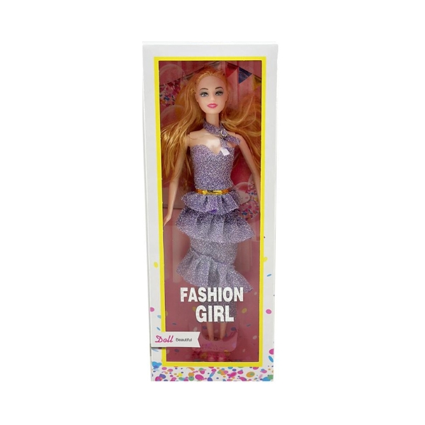 Κούκλα Μανεκέν 29cm Με Βραδινό Glitter Φόρεμα 4 Σχέδια 12x5x32,5cm