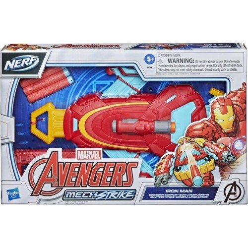Hasbro Marvel Avengers Mech Strike Role Play Iron Man Strikeshot Gauntlet (F0266)