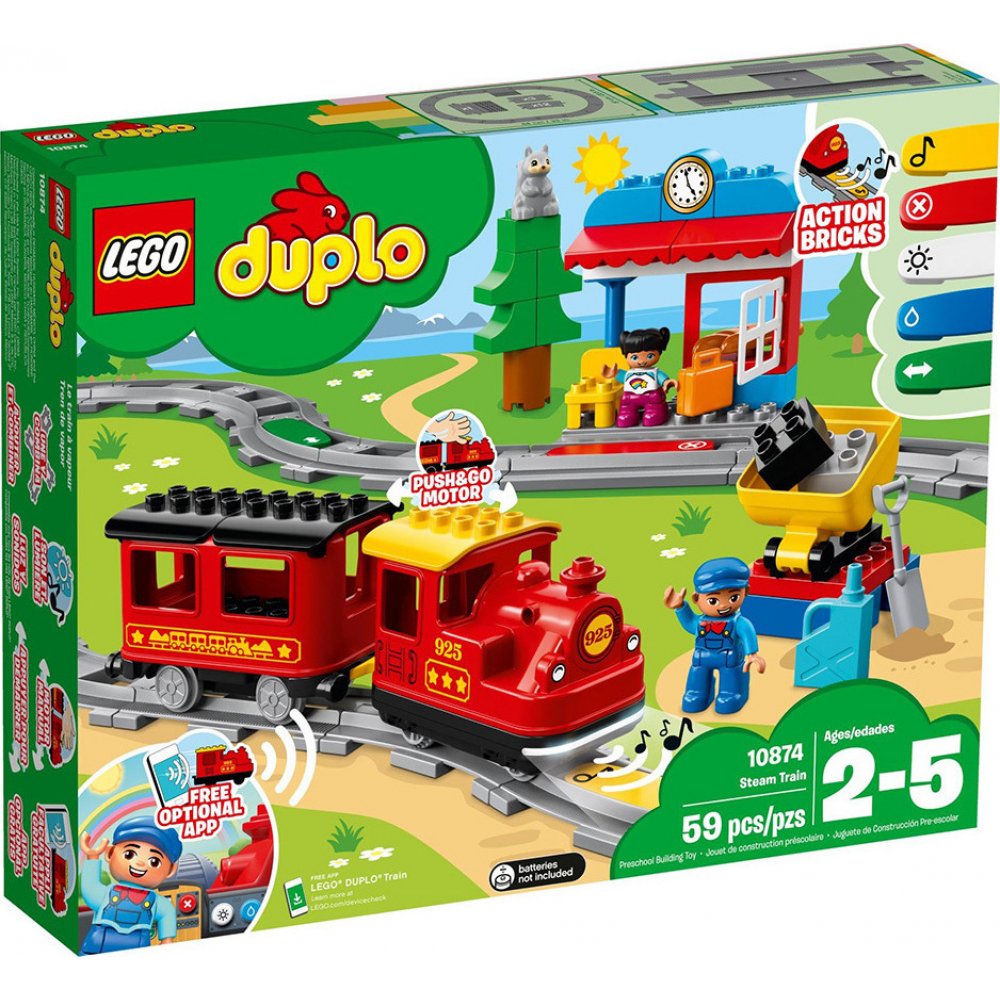 Lego Duplo Steam Train Ατμοκίνητο Τρένο (10874)