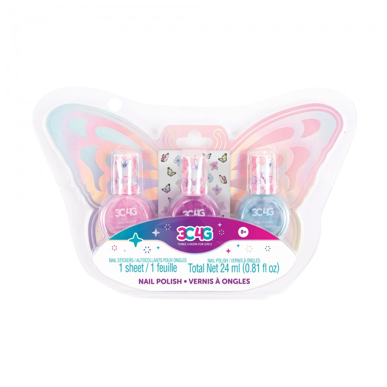 Make it Real 3C4G Butterfly Nail Polish Trio (10043)