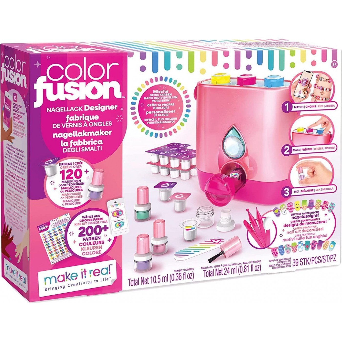 Make It Real Color Fusion Nail Polish Designer, Diy, Creative Kit Designs Yourself (2561)