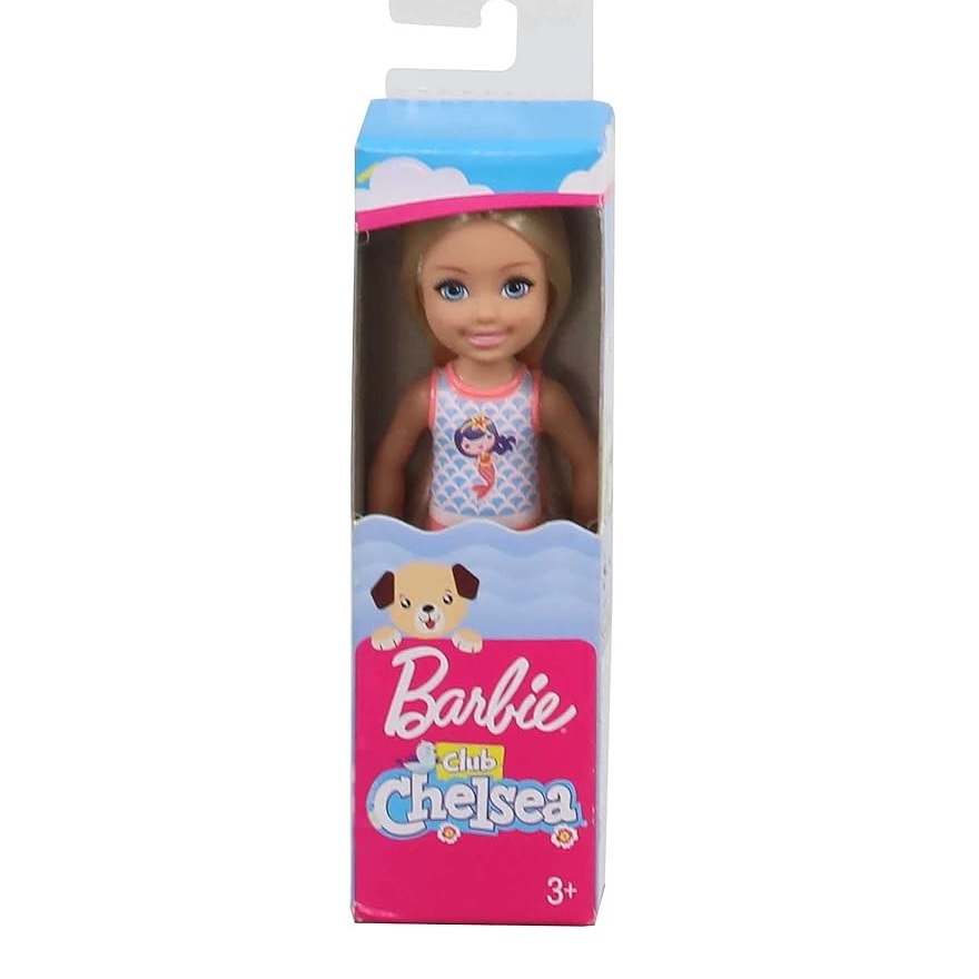 Mattel Barbie Chelsea Beach Κούκλα 14cm Με Μαγιό Γοργόνα (GLN73/GHV55)