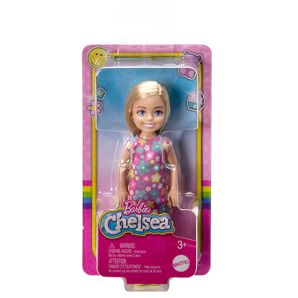 Mattel Barbie Chelsea Ξανθιά Με Λουλουδάτο Φόρεμα (DWJ33/HKD89)