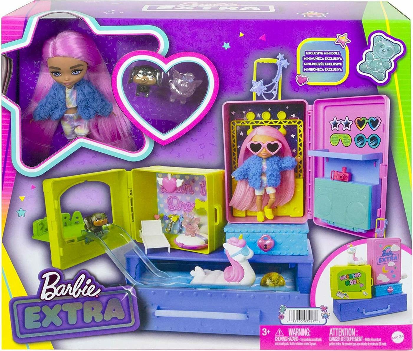 Mattel Barbie Extra Doll Κούκλα, Playset Και Αξεσουάρ Σετ Παιχνιδιού Με Ζωάκια (HDY910)