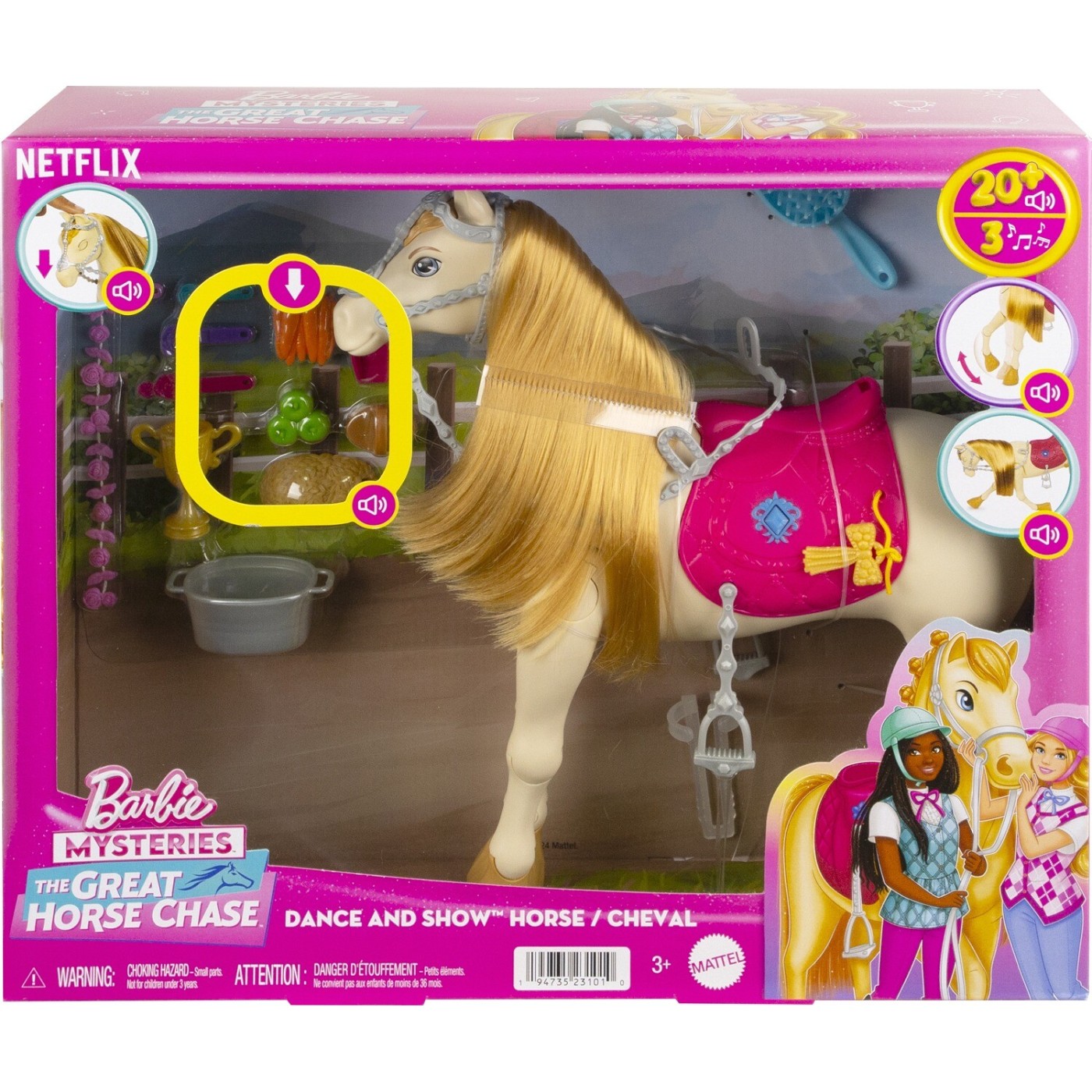 Mattel Barbie Mysteries Άλογο The Great Horse Chase Dance And Show Horse (HXJ42)