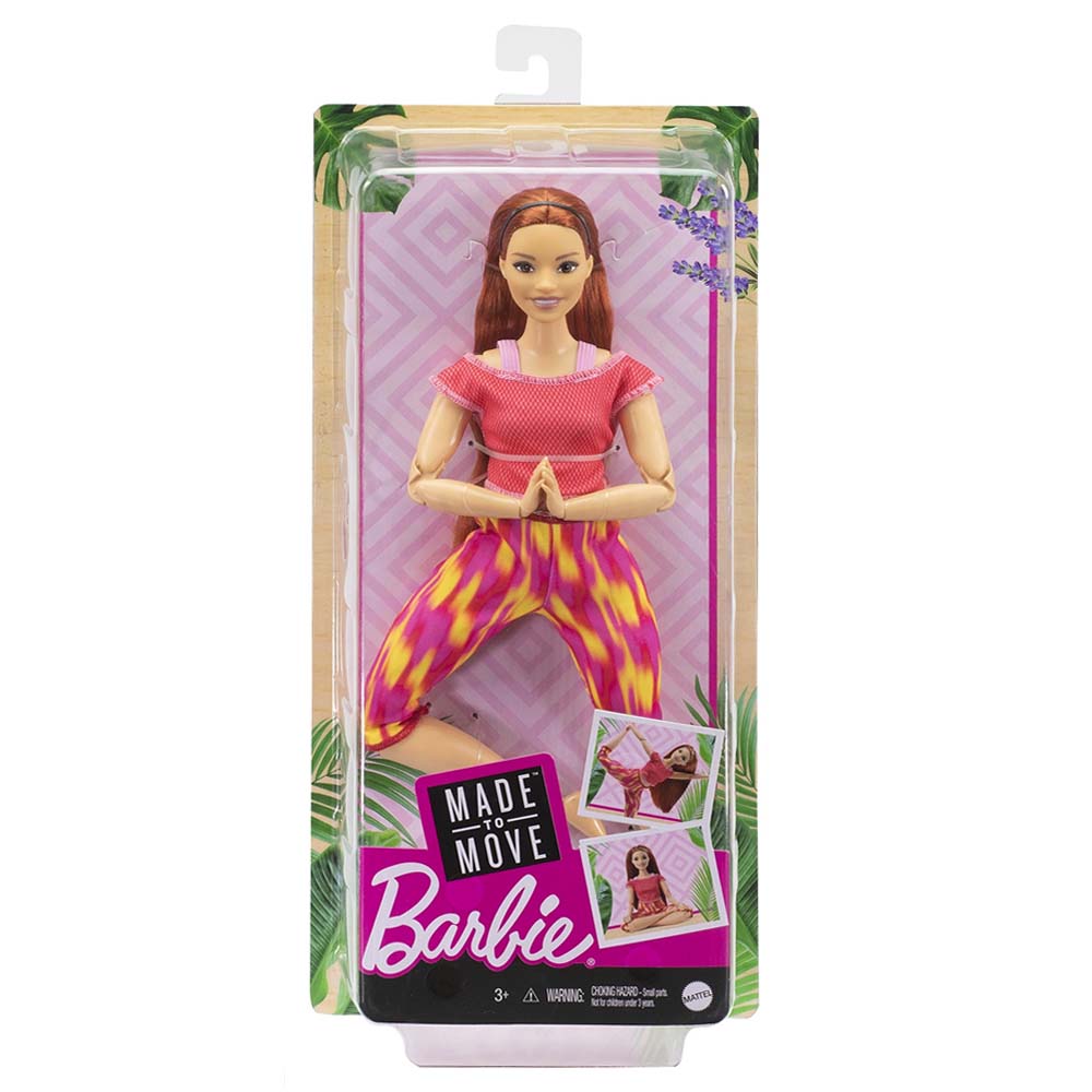 Mattel Barbie Νέες Αμέτρητες Κινήσεις – Κούκλα Με Κόκκινα Μαλλιά (FTG80/GXF07)
