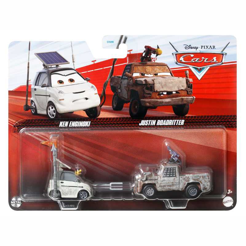 Mattel Cars Αυτοκινητάκια - Ken Enginoki & Justin Roadritter (DXV99/HTX13)
