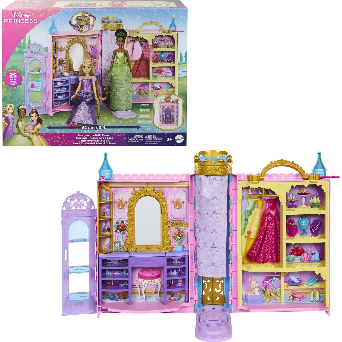 Mattel Disney Princess Πριγκιπικό Δωμάτιο Ομορφιάς Ready FOR THE Ball (HXC20)