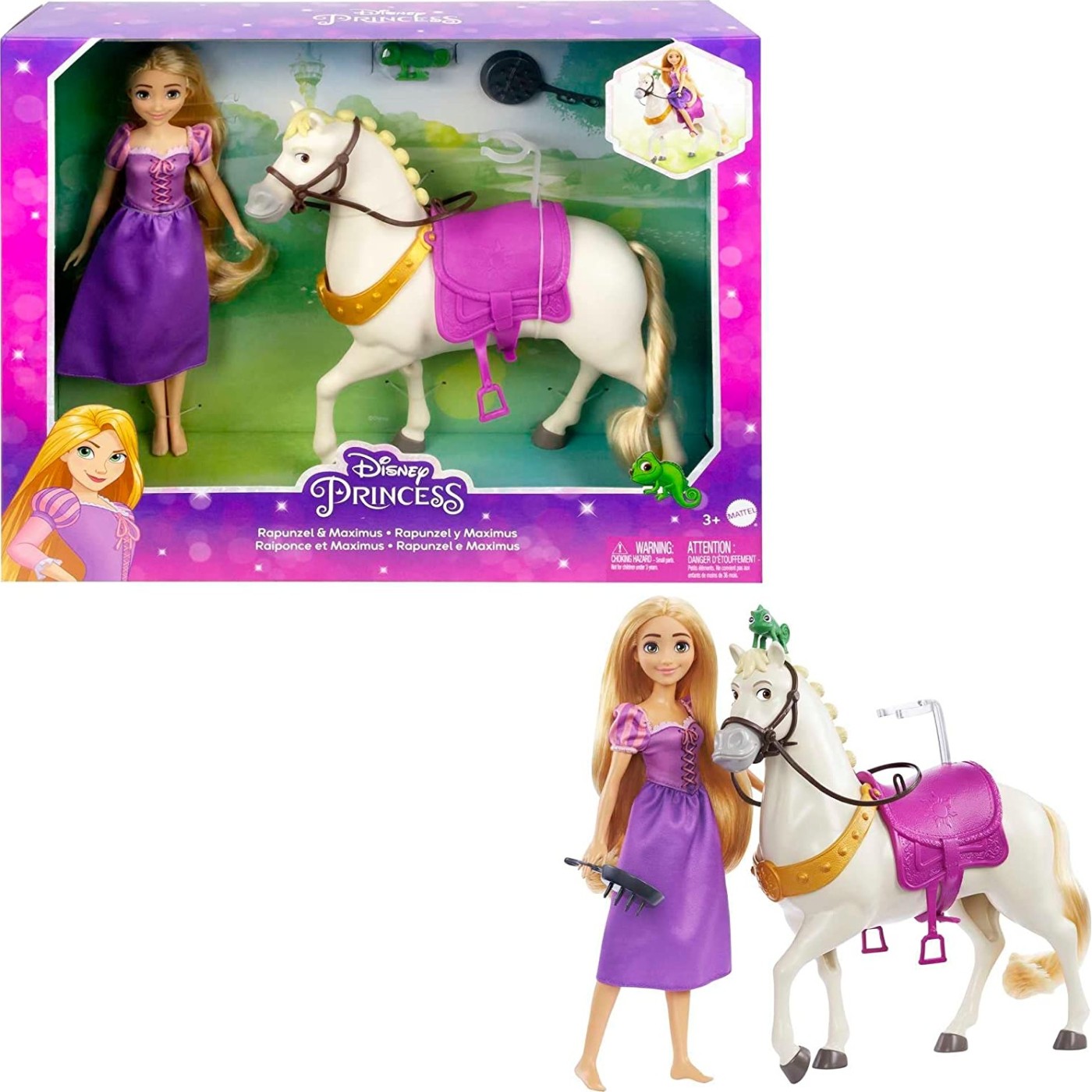 Mattel Disney Princess Toys, Rapunzel και Maximus Άλογο (HLW23)